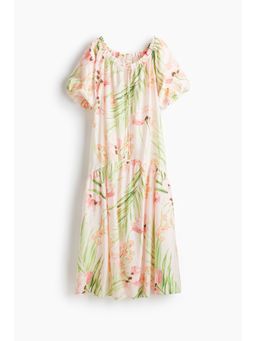 H&M - Women Pink Drawstring-Detail Dress