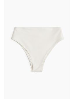 H&M - Women White High Waist Cheeky Bikini Bottoms