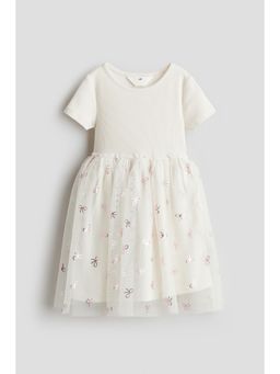 H&M - Girls White Tulle Skirt Dress