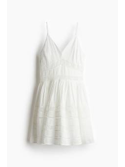 H&M - Women White Lace-In Cotton Dress