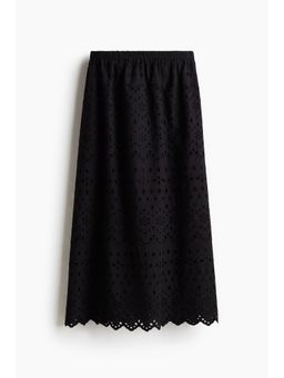 H&M - Women Black Broderie Anglaise Skirt