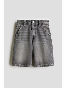 H&M - Boys Grey Denim Carpenter Shorts