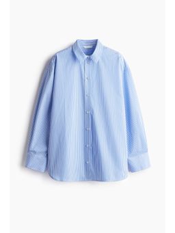 H&M - Women Blue Poplin Shirt