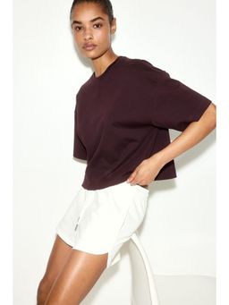 H&M - Women Red Boxy T-Shirt