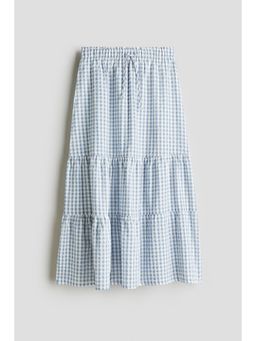 H&M - Girls Blue Tie Cotton Skirt