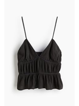 H&M - Women Grey Braid-Detail Strappy Top