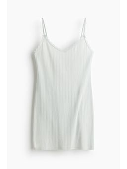 H&M - Women Turquoise Pointelle Night Slip