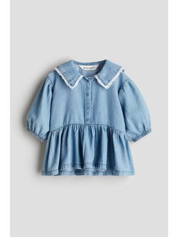 H&M - Girls Blue Sailor-Colla Denim Dress