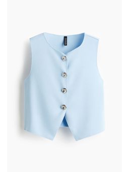 H&M - Women Blue Jersey Waistcoat