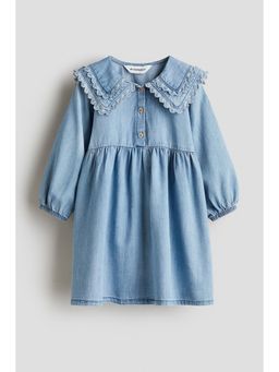 H&M - Girls Blue Sailor-Colla Denim Dress