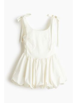 H&M - Women White Bubble-Hem Dress