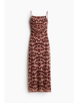 H&M - Women Multi-Color Draped Mesh Strappy Dress