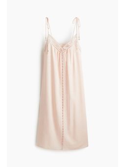 H&M - Women Orange Broderie Anglaise Tie-Strap Dress
