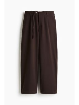 H&M - Women Brown Belted Tailo Trousers