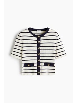 H&M - Women White Short-Sleeved Cardigan