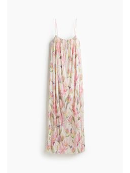 H&M - Women White Plisse Strappy Dress