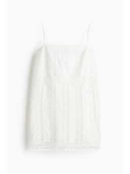 H&M - Women White Lace-In Strappy Dress