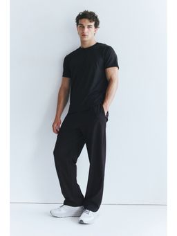 H&M MOVE - Men Black Mesh Sports T-Shirt With Drymove