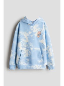 H&M - Boys Blue Printed Hoodie