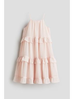 H&M - Girls Orange Frill-Trimmed Strappy Dress