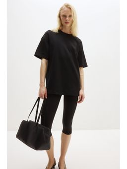 H&M MOVE - Women Black Cooling Oversized Fit T-Shirt