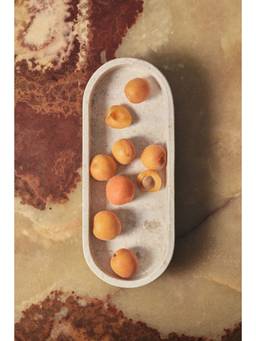 H&M - Beige Oval marble plate