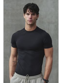 H&M MOVE - Men Black Muscle Fit Sports T-Shirt With Drymove