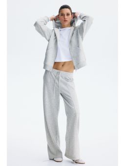 H&M - Women Grey Zip-Through Hoodie