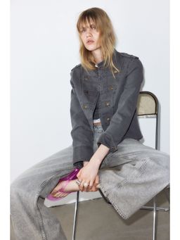 H&M - Women Grey Baggy Regular Waist Jeans