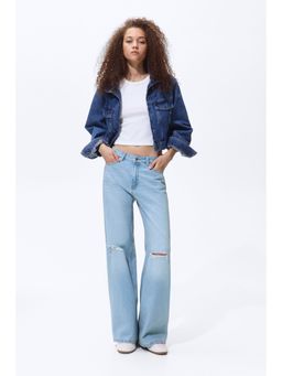 H&M - Women Blue Baggy Regular Waist Jeans