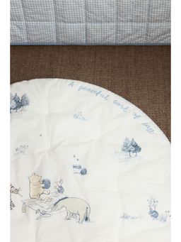 H&M - Kids Blue Motif-Detail Cotton Baby Mat