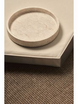 H&M - Beige Round Marble Tray