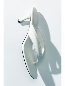 H&M - Women White Heeled Sandals