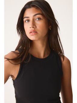 H&M MOVE - Women Black Slim Fit Sports Vest Top With Softmove