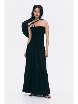 H&M - Women Black Smocked Bandeau Dress
