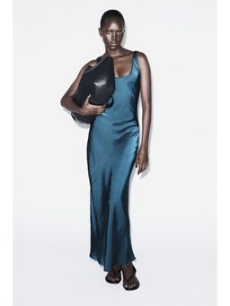 H&M - Women Turquoise Satin Slip Dress
