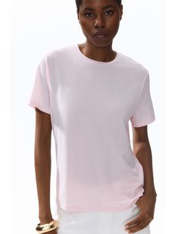 H&M - Women Pink Loose-Fit T-Shirt