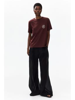 H&M - Women Brown Printed T-Shirt
