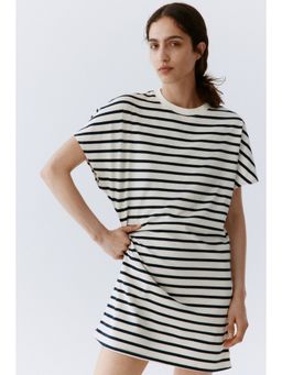 H&M - Women White Cotton T-Shirt Dress