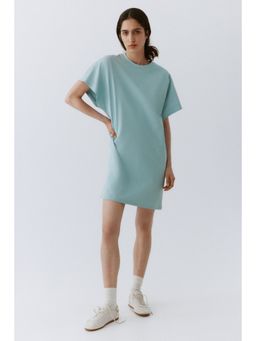 H&M - Women Turquoise Cotton T-Shirt Dress