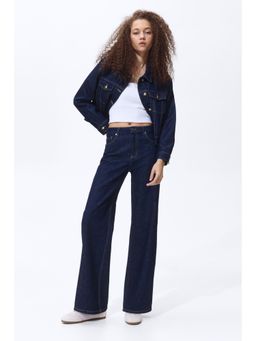 H&M - Women Blue Wide High Jeans