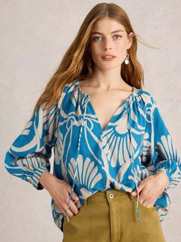 White Stuff - Marley Linen Blend Top