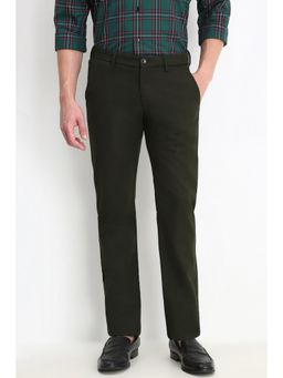 Allen Solly - Men Green Slim Fit Solid Casual Trousers