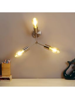 De Maison Decor - Salcia Artsy Triple Wall Light In Silver Finish