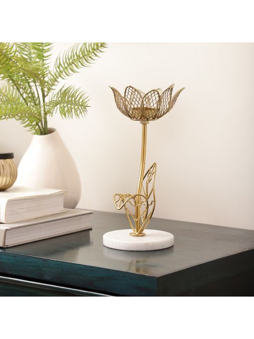 De Maison Decor Kamal Marble Tealight Candle Holder