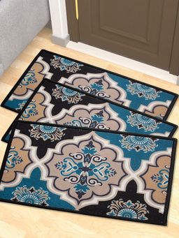 Athom Living - Premium Anti Slip Printed Doormat Multi-Color (Pack of 3)