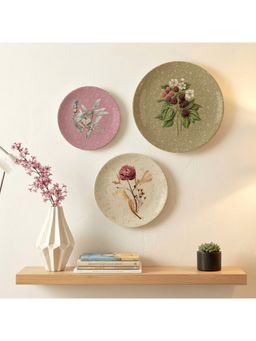 ARTCREST - Botanic Bliss Wall Plates Metal Wall Art Decor (Pack of 3)