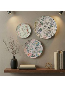 ARTCREST - Botanical Bloom Spring Wall Plates Metal Wall Art Decor (Pack of 3)