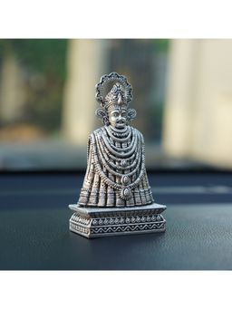 SABERA - Khatu Shyam Ji Idol For Car Dashboard In Silver Plating