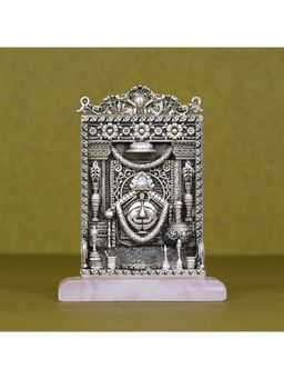 SABERA - Salasar Balaji Idol For Car Dashboard In Pure Silver Plating
